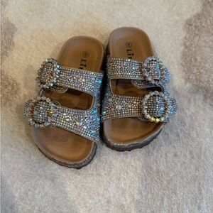 Link Kids Sandals with rhinestones and Sparkling Straps